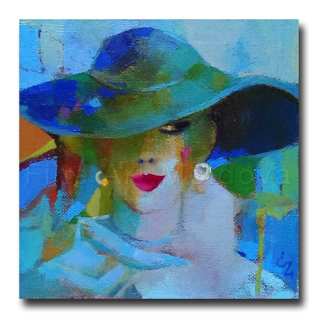 Blue Hat by Victoria Cozmolici