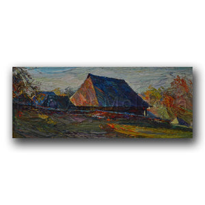 Original painting entitled To the Evening by Moldovan artist Gheorghe Lisiţa
