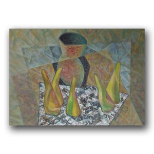 Original painting Pears by Gheorghe Tarna on fineartmoldova.com